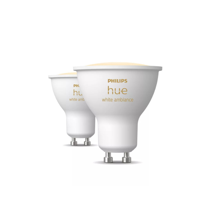 Philips Hue LED GU10 | Smart Tuneable White | 4.2w 2 Pack